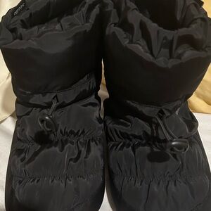 Dancer's Black Boots for dance competition.